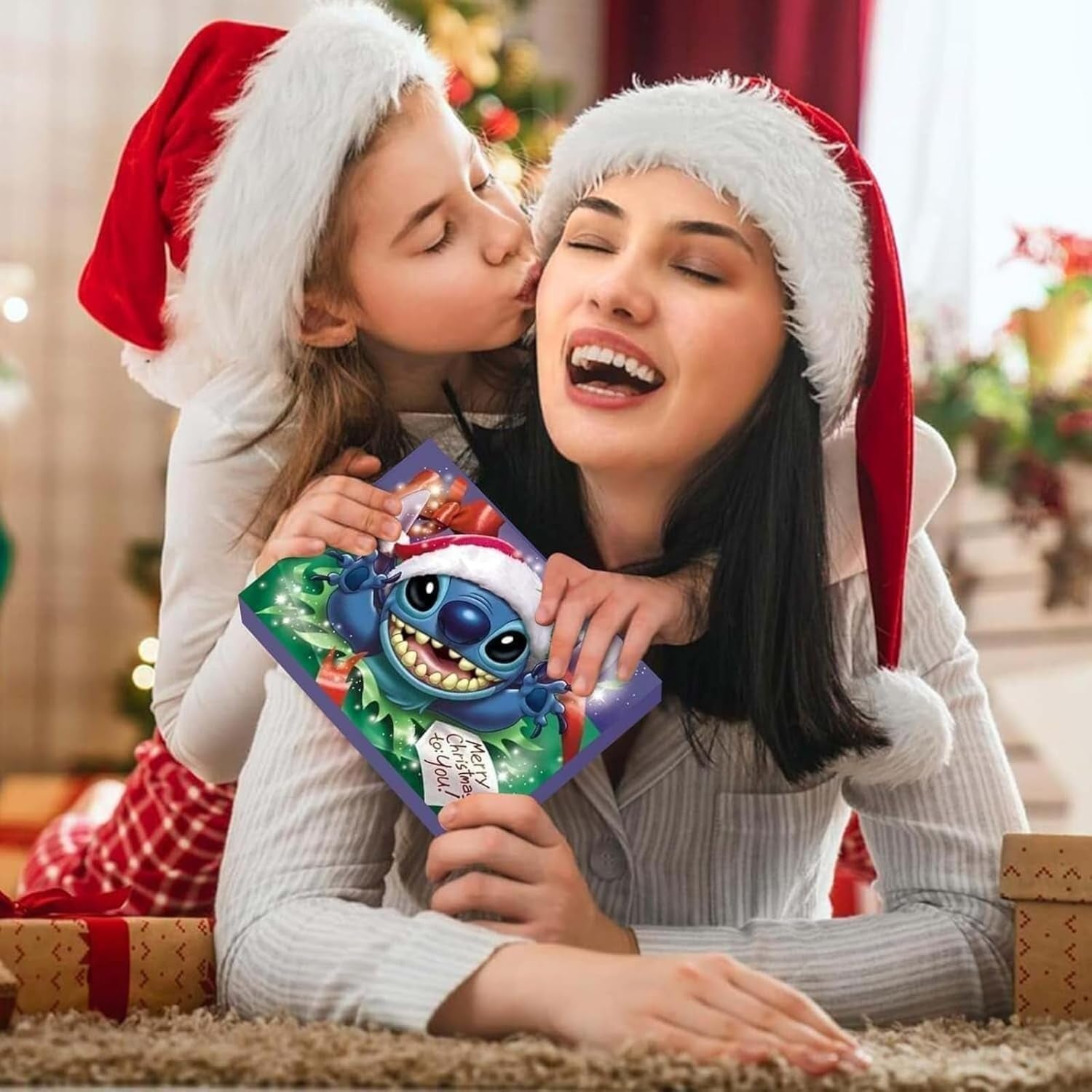 Christmas Advent Calendar 2025 Charm Bracelet Advent Calendar DIY Jewelry Making Kit 24 Days Christmas Countdown Calendar for Girl Kids Teens (8#)