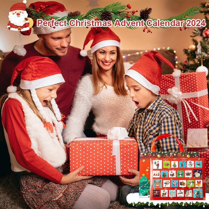 Christmas Advent Calendar Bracelets, Advent Calenda 2025 24 Days Christmas Countdown Calendar,Diy Jewelry Making Kit Christmas New Year Gift 22 Charm Beads 2 Bracelets (# D)