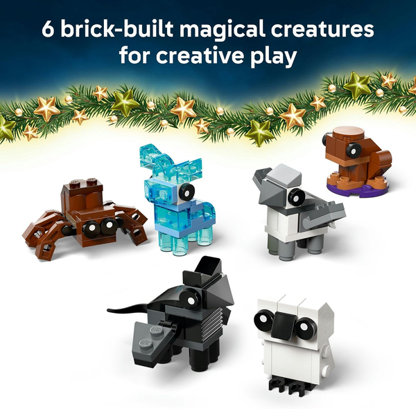 ® Harry Potter™ Advent Calendar 2025 76456 Wizard Toy for Boys, Girls and Any Fans, Magical Hogwarts™ Christmas Holiday Toy for Kids, 8 Minifigures, 6 Figures and 10 Collectible Mini Builds