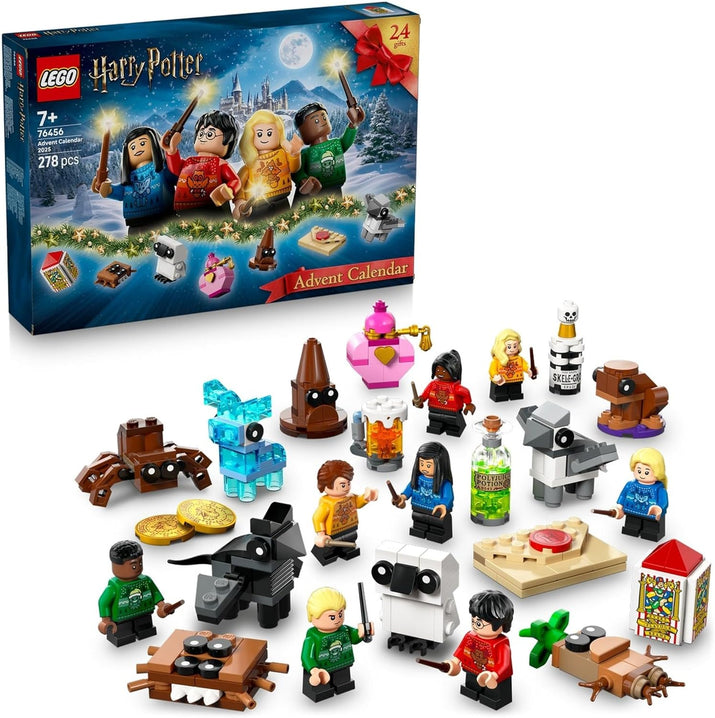 ® Harry Potter™ Advent Calendar 2025 76456 Wizard Toy for Boys, Girls and Any Fans, Magical Hogwarts™ Christmas Holiday Toy for Kids, 8 Minifigures, 6 Figures and 10 Collectible Mini Builds